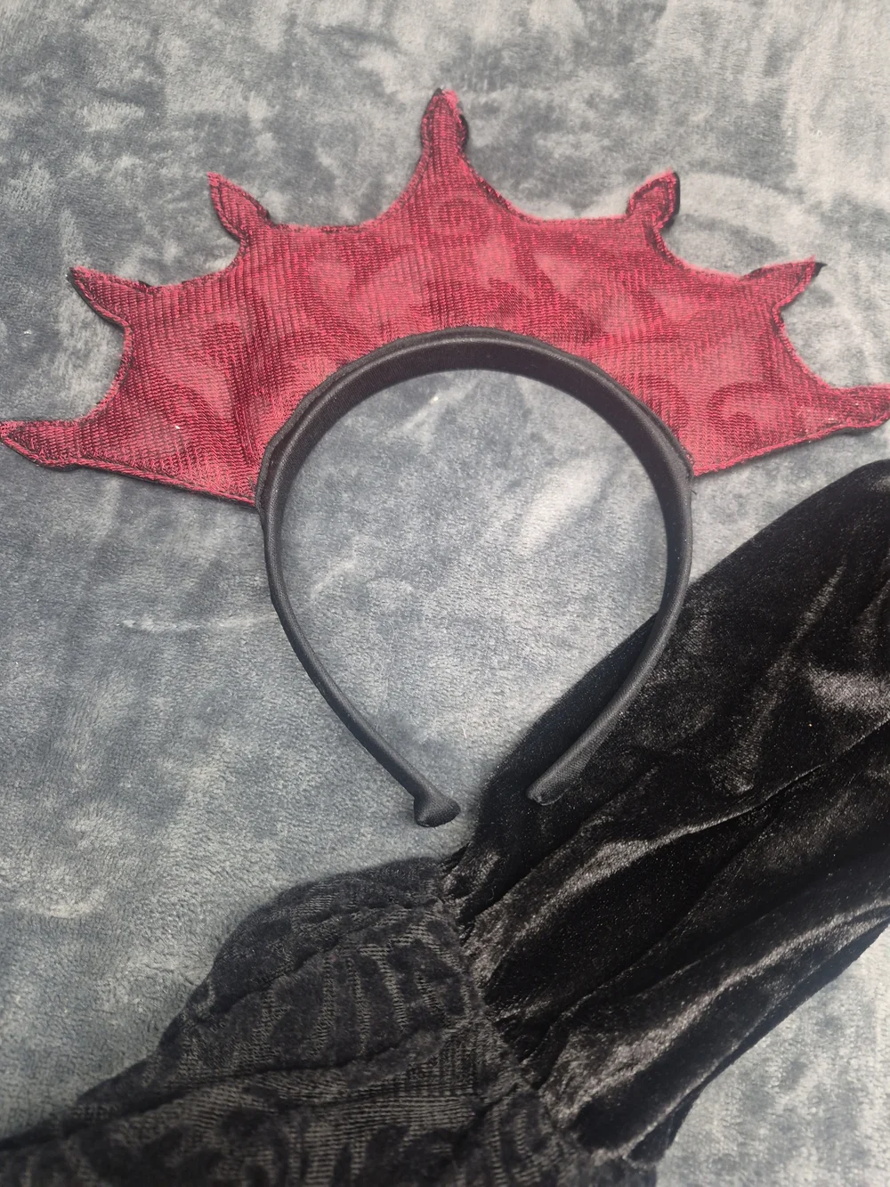 Spirit Halloween Moonlight Princess Costume Girls S  4-6 Red Black Gothic  2 Pcs - Picture 3 of 8
